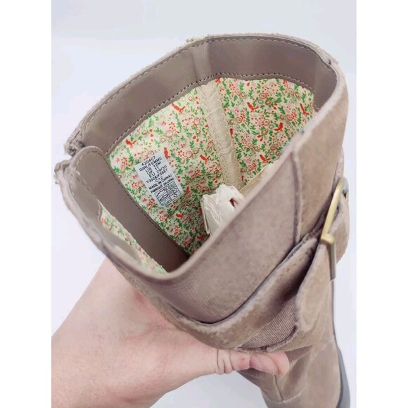 Lands End Boot Girls Size 12 RIGHT FOOT ONLY AMPUTEE! REPLACEMENT Tan Brown Shoe - Picture 5 of 5